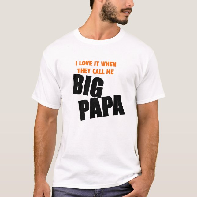 T-shirt je l'aime quand ils m'appellent grand papa (Devant)