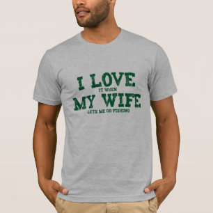 T-shirt JE L'AIME quand MON ÉPOUSE me laisse partir pêch