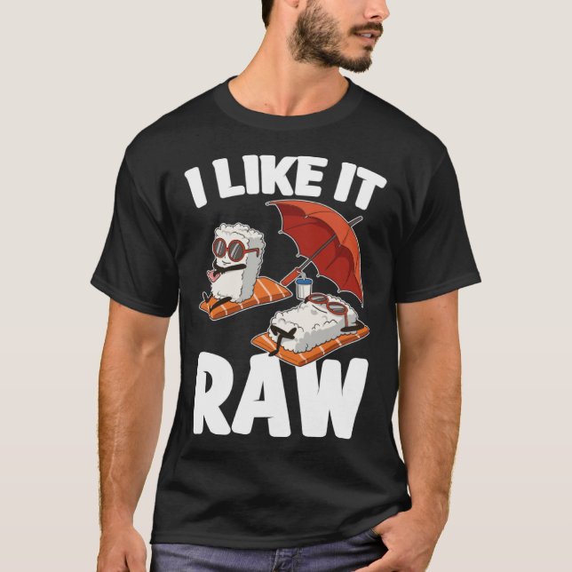 T-shirt Je L'Aime Raw Sushi (Devant)