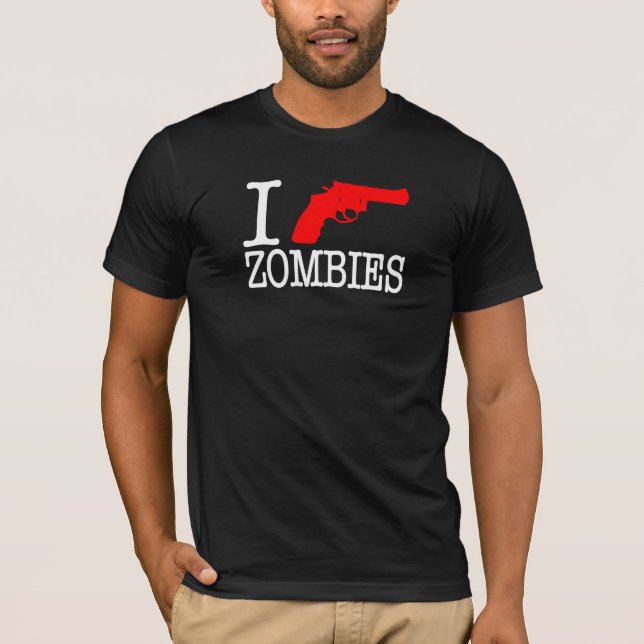 T-shirt Je lance des zombis (Devant)