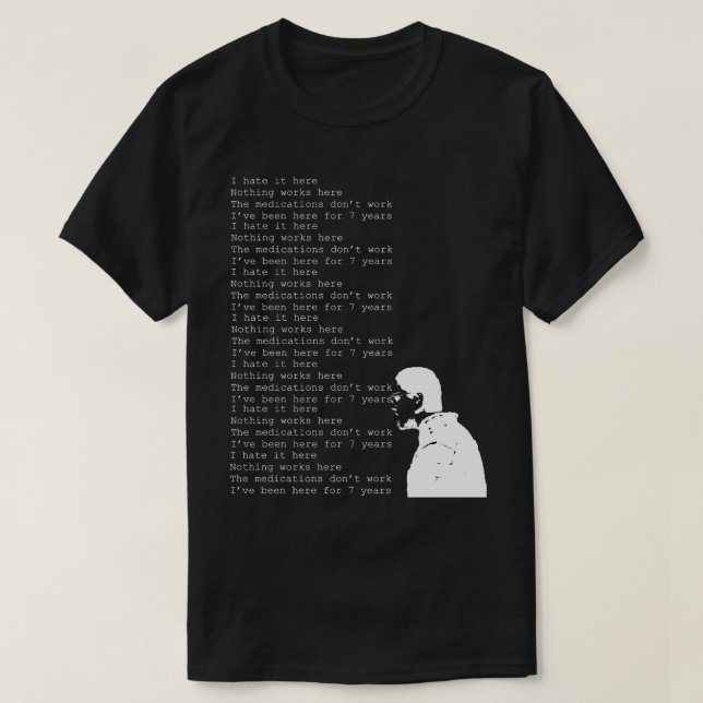 T-shirt Je le déteste ici 1 (Design devant)
