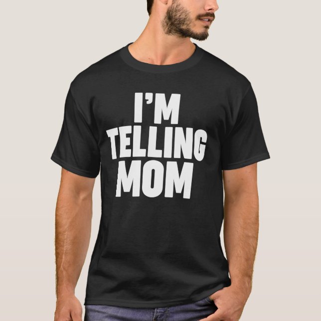 T-SHIRT JE LE DIS À MAMAN (Devant)
