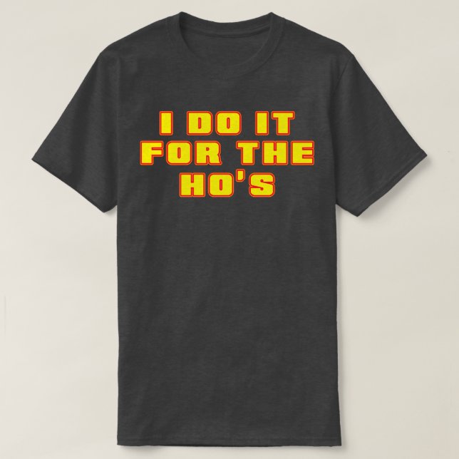 T-shirt Je Le Fais Pour Le Hos Neon Yellow Text (Design devant)