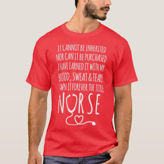T-shirt Je le possède pour toujours le titre Infirmière di