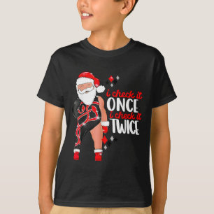 T-shirt Je le vérifie une fois puis je le vérifie deux foi