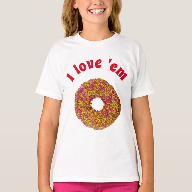 T-shirt Je les adore  (Devant)