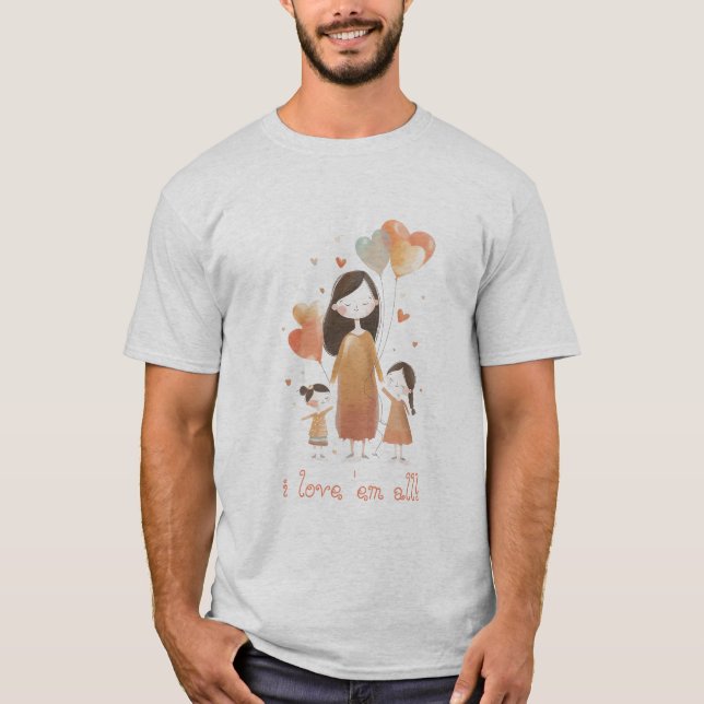 T-shirt Je Les Aime Tous (Devant)