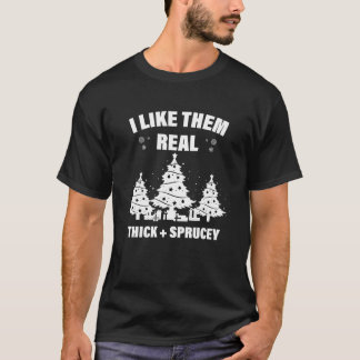 T-shirt Je les aime vraiment épais et Sprucey Essential T-