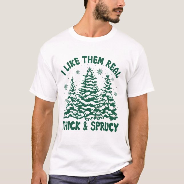T-shirt Je les aime vraiment épais et Sprucy (Devant)