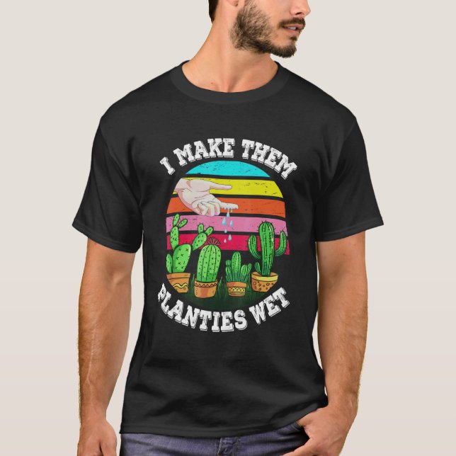 T-shirt Je les fais planter humide 2 (Devant)