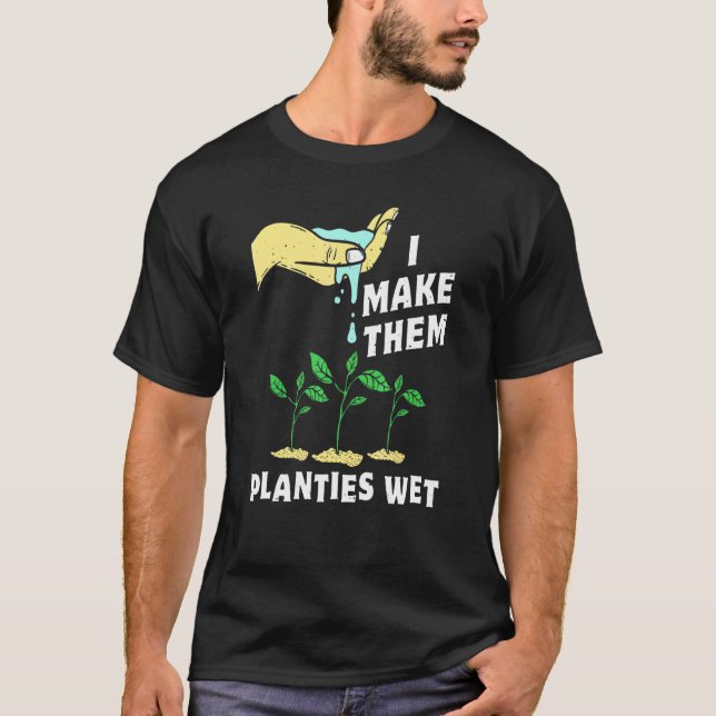 T-shirt Je Leur Fais Places Jardin Humain Plante De Jeu Ea (Devant)