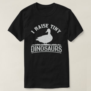 T-shirt Je lève de minuscules dinosaures Vintage Canard ré