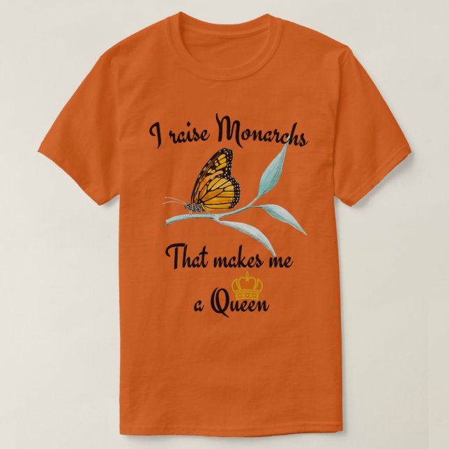 T-shirt Je lève des papillons Monarque pour les femmes (Design devant)