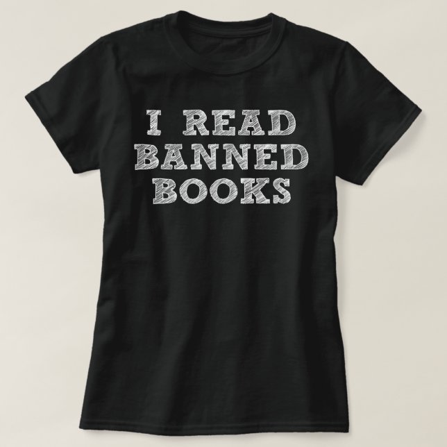 T-shirt Je lis des livres interdits (Design devant)