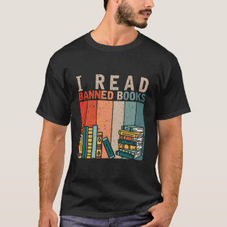 T-shirt Je lis des livres interdits Lecteur bibliophile