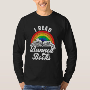 T-shirt Je lis des livres interdits Littérature vintage ar