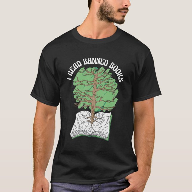 T-shirt Je Lis Les Livres Interdits Lecture Bibliothécaire (Devant)