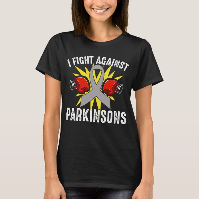 T-shirt Je Lutte Contre Parkinsons Parkinsons Maladie (Devant)