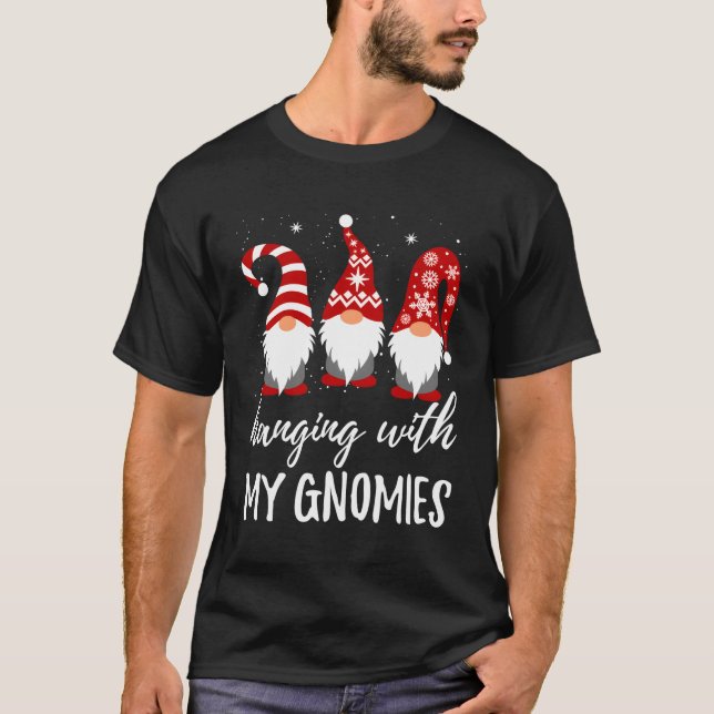 T-shirt Je M'Accroche Avec Mes Gnomies (Devant)