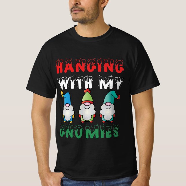 T-shirt Je M'Accroche Avec Mes Gnomies (Devant)