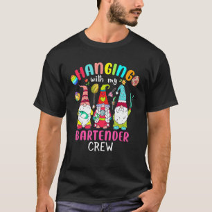 T-shirt Je M'Accroche Avec Mon Bartender Crew Gnomies Bart