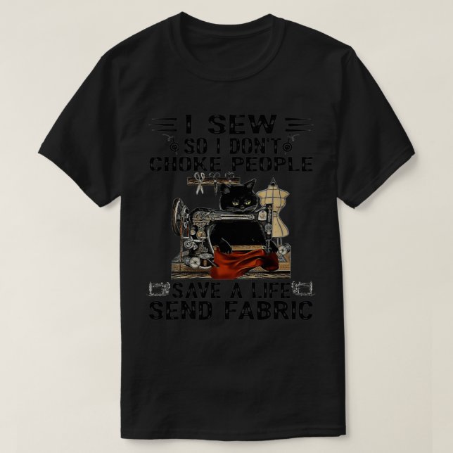 T-shirt Je mâche donc je n'étouffe pas les gens Sauver une (Design devant)