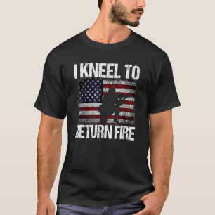 T-shirt Je M'Agenouille Pour Retourner Fire Vintage Vétéri
