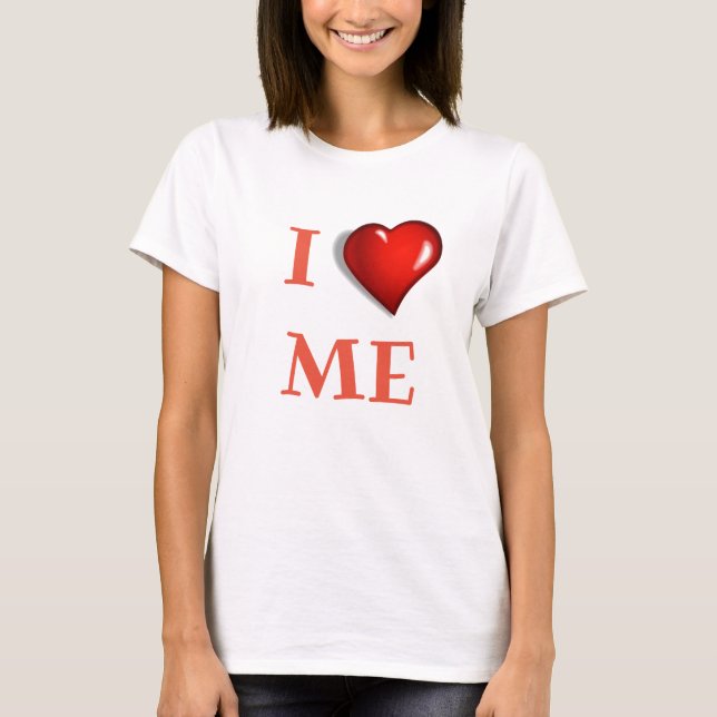 T-shirt Je m'aime avec coeur (Devant)