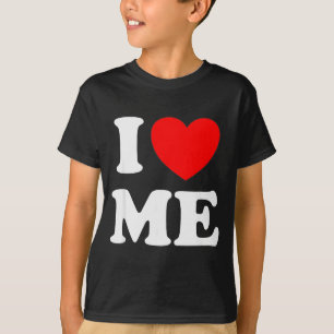 T-shirt Je m'aime moi cœur rouge moi je m'aime moi-même et