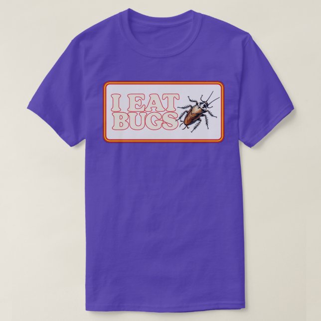 T-shirt Je Mange Des Bugs (Design devant)