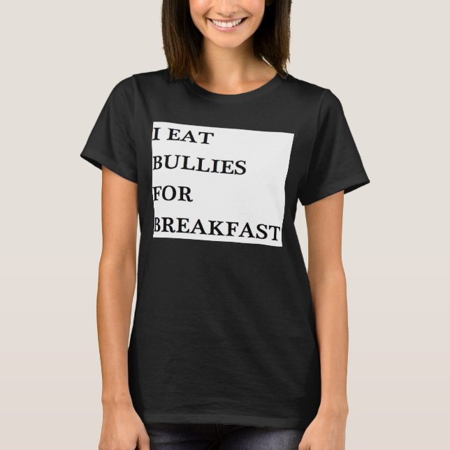 T-SHIRT JE MANGE DES BULLES POUR LE PETIT DÉJEUNER FUNNY E (Devant)