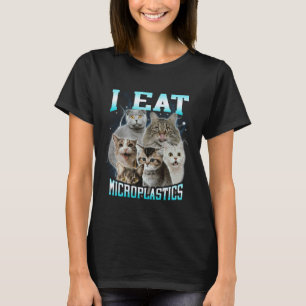 T-shirt Je mange des microplastiques Drôle Dank Cat Meme 9