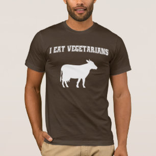 T-shirt Je mange des végétariens