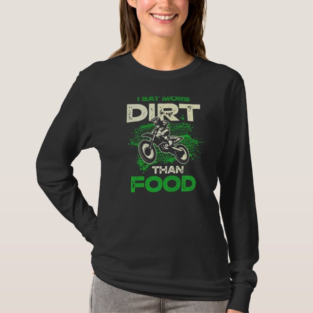 T-shirt Je Mange Plus Simples Que De La Nourriture Vélo De (Devant)