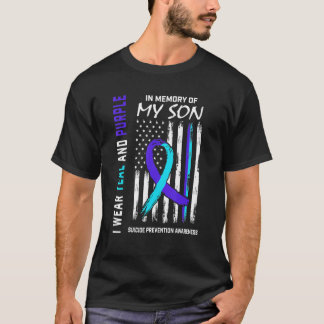 T-shirt Je Manque En Mémoire De Mon Fils Suicide Sensibili