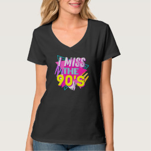 T-shirt Je manque la nostalgie des années 90 rétro Vintage