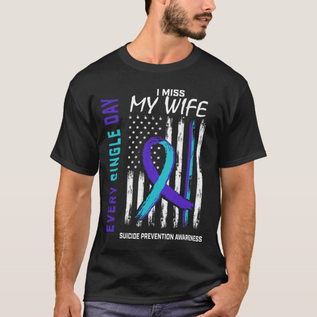 T-shirt Je Manque Ma Femme Prévention Suicide Prévention A (Devant)