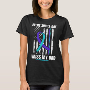 T-shirt Je Manque Mon Papa Suicide Sensibilisation Chemise