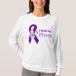 T-shirt Je marche pour le cadeau d'Alzheimer de maman