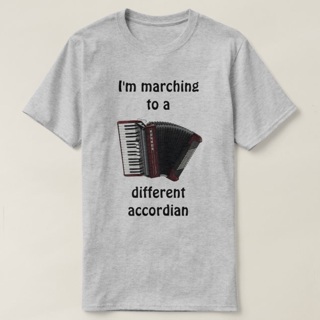 T-shirt Je marche vers un... (Design devant)