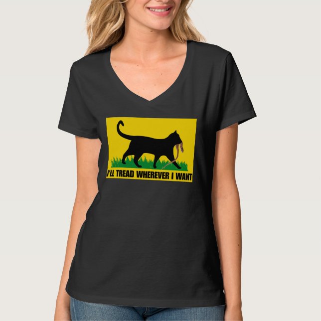 T-shirt Je marcherai où je veux  (Devant)
