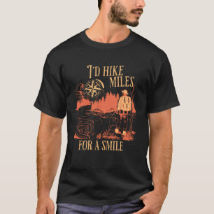 T-shirt Je Marcherais Des Miles Pour Un Sourire L'Idéal Hi