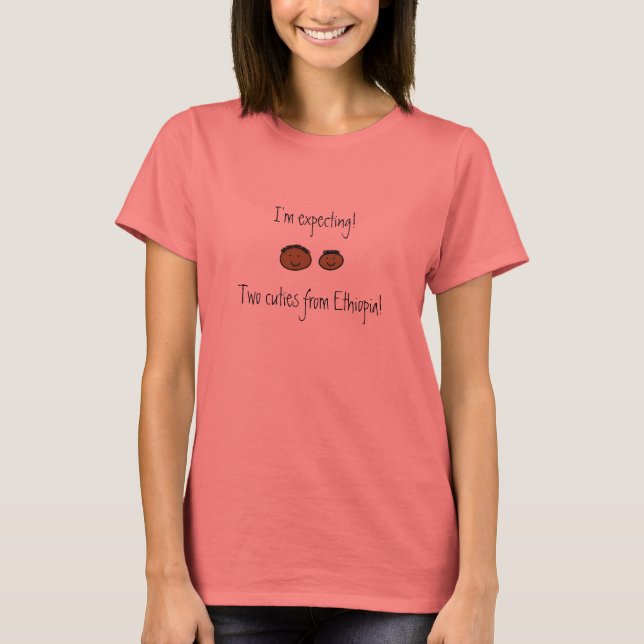 T-shirt Je m'attends ! Deux villes pour... (Devant)