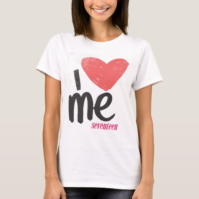 T-shirt Je Me Coeur Rose (Devant)