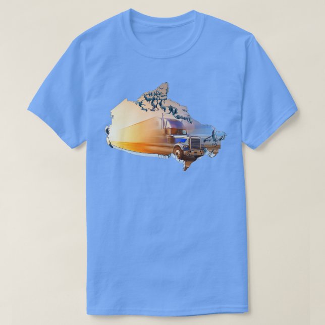 T-shirt Je Me Considère Comme Un Camion Canadien (Design devant)
