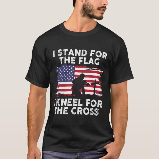 T-shirt Je Me Détiens Pour Le Flag Memorial Day Never Forg (Devant)