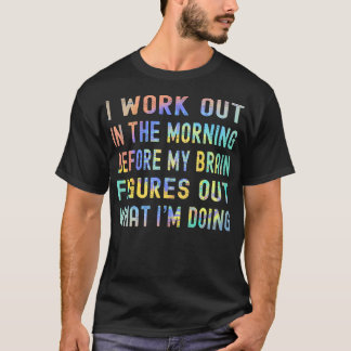 T-shirt Je Me Développe Dans Le Matin Drôle Gym Fitness Ca