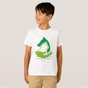T-shirt Je me fiche de la religion d'un homme dont le chie