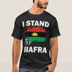 T-shirt Je me lève pour le biafra