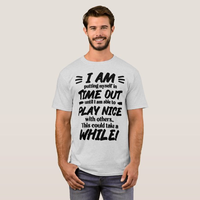 T-shirt Je Me Passe À Temps (Devant entier)